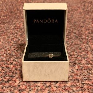 Pandora Clear Heart Beaded Ring